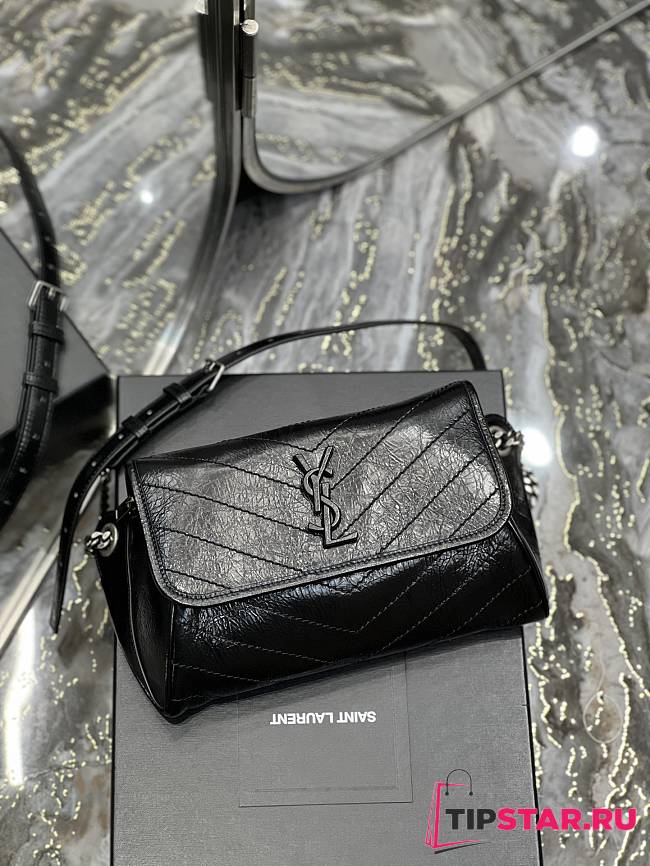Saint Laurent Black Leather Belt Bag Size 28x16x9cm - 1