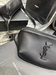 YSL Cassandre Classic Belt Bag In Smooth Calf Leather Black/Black Size 25x14x3.5cm - 6