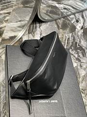 Saint Laurent Logo Leather Belt Bag Size 26x12.5x7.5cm - 2