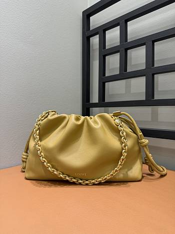 Loewe Flamenco Purse Bag In Mellow Nappa Lambskin Yellow 30x20x10.5cm