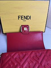 Fendi Baguette Red Nappa Leather Bag 27x15x6cm - 5