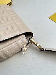 Fendi Baguette Light Beige Nappa Leather Bag 27x15x6cm - 3