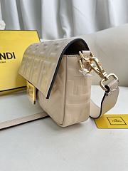 Fendi Baguette Light Beige Nappa Leather Bag 27x15x6cm - 6