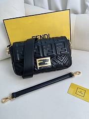 Fendi Baguette Black Nappa Leather Bag 27x15x6cm - 1