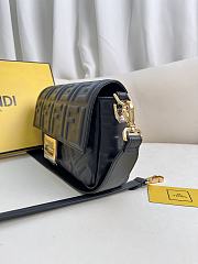 Fendi Baguette Black Nappa Leather Bag 27x15x6cm - 4