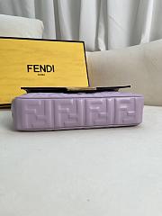 Fendi Baguette Light Purple Nappa Leather Bag 27x15x6cm - 6