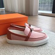 Hermes Game Slip-on Sneaker Pink - 5