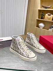 Valentino Garavani Toile Iconographe Totaloop High-Top Sneaker White - 1