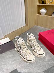 Valentino Garavani Toile Iconographe Totaloop High-Top Sneaker White - 5