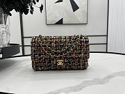 Chanel Classic Flap Bag in Cotton Tweed Multicolor 25cm - 1