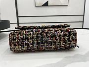 Chanel Classic Flap Bag in Cotton Tweed Multicolor 25cm - 6