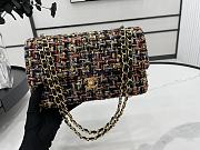 Chanel Classic Flap Bag in Cotton Tweed Multicolor 25cm - 4