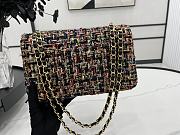 Chanel Classic Flap Bag in Cotton Tweed Multicolor 25cm - 5