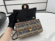 Chanel Classic Flap Bag in Cotton Tweed Multicolor 20cm 20542 - 3