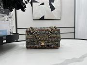 Chanel Classic Flap Bag in Cotton Tweed Multicolor 25cm 20543 - 1