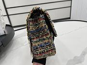 Chanel Classic Flap Bag in Cotton Tweed Multicolor 25cm 20543 - 6