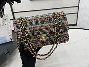 Chanel Classic Flap Bag in Cotton Tweed Multicolor 25cm 20543 - 3
