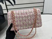 Chanel Classic Flap Bag in Cotton Tweed Light Pink 25cm - 2