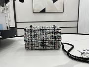 Chanel Classic Flap Bag in Cotton Tweed Multicolor 20cm 20554 - 1