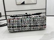 Chanel Classic Flap Bag in Cotton Tweed Multicolor 20cm 20554 - 5