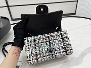 Chanel Classic Flap Bag in Cotton Tweed Multicolor 20cm 20554 - 3