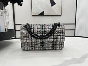 Chanel Classic Flap Bag in Cotton Tweed Multicolor 25cm 20555 - 1