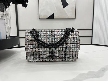 Chanel Classic Flap Bag in Cotton Tweed Multicolor 25cm 20555