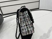 Chanel Classic Flap Bag in Cotton Tweed Multicolor 25cm 20555 - 5