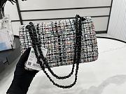 Chanel Classic Flap Bag in Cotton Tweed Multicolor 25cm 20555 - 3
