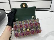 Chanel Classic Flap Bag in Cotton Tweed Multicolor 20cm 20556 - 5