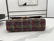 Chanel Classic Flap Bag in Cotton Tweed Multicolor 25cm 20557 - 5