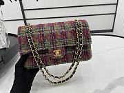 Chanel Classic Flap Bag in Cotton Tweed Multicolor 25cm 20557 - 2
