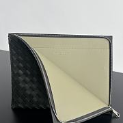 Bottega Veneta Men's Intrecciato Half Zip Pouch Slate 33x24.5x2cm - 5