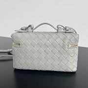 Bottega Veneta Bang Bang Vanity Case Gray 22x12.5x5cm - 5