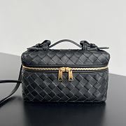 Bottega Veneta Bang Bang Vanity Case Black 22x12.5x5cm - 1