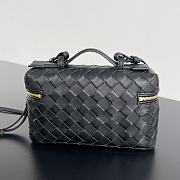 Bottega Veneta Bang Bang Vanity Case Black 22x12.5x5cm - 6