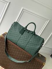 LV Keepall Bandoulière 50 Dark Green M24440 50x29x23cm - 6