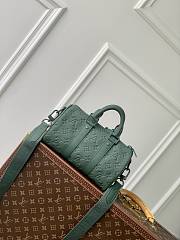 LV Keepall Bandoulière 25 Dark Green M24432 25x15x11cm - 6