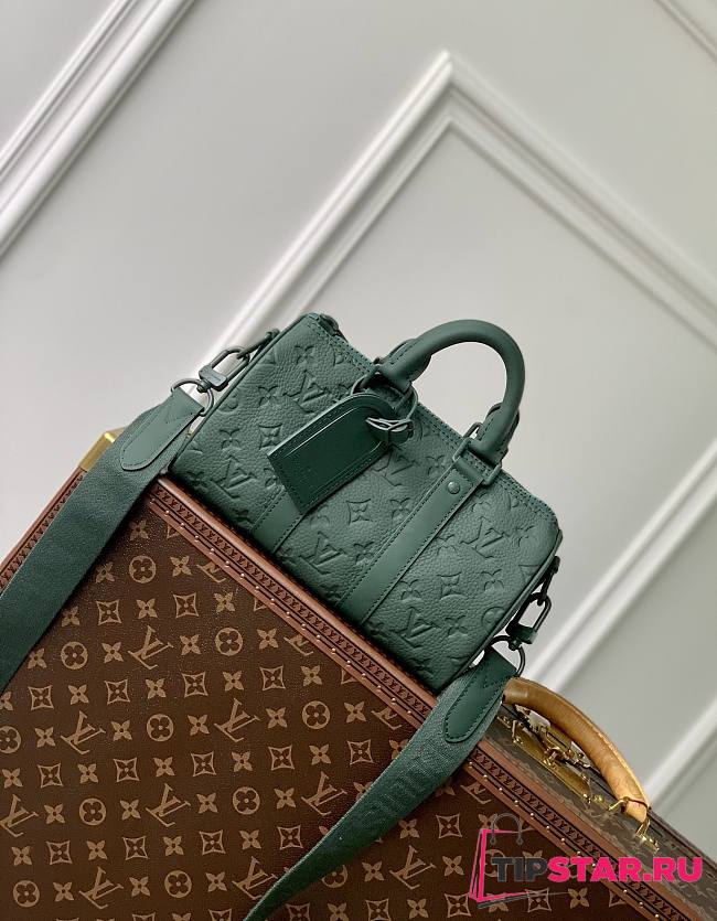 LV Keepall Bandoulière 25 Dark Green M24432 25x15x11cm - 1