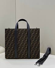 Fendi FF Motif Jacquard Tote Bag Brown 42x18x36.5cm - 1