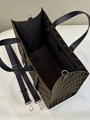 Fendi FF Motif Jacquard Tote Bag Brown 42x18x36.5cm - 5