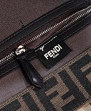 Fendi FF Motif Jacquard Tote Bag Brown 42x18x36.5cm - 3