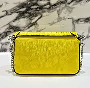 Fendi Baguette Mini Acid Yellow Selleria Bag 20x13x5cm - 5