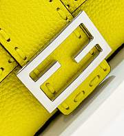 Fendi Baguette Mini Acid Yellow Selleria Bag 20x13x5cm - 6