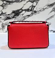 Fendi Baguette Mini Acid Red Selleria Bag 20x13x5cm - 4