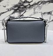 Fendi Baguette Mini Acid Blue Selleria Bag 20x13x5cm - 4