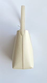 The Row Small N/S Park Tote in Leather White 25x22x12cm - 3