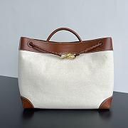 Bottega Veneta Large Andiamo Top Handle Natural/ Light Wood 42x35x18cm - 1