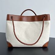 Bottega Veneta Large Andiamo Top Handle Natural/ Light Wood 42x35x18cm - 3