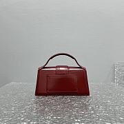 Jacquemus Le Bambino Small Flap Bag Dark Burgundy 18x6x7cm - 3